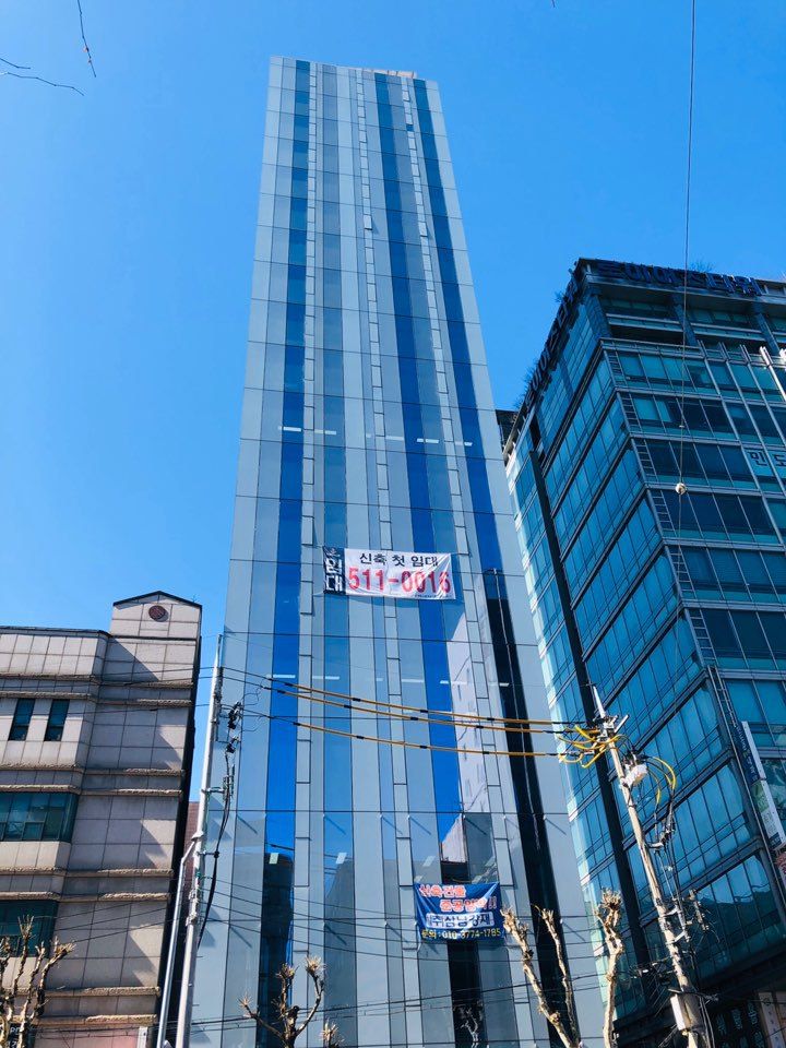 강남교대 빌딩-안전방범필름8Mil 시공 (3~19층전층)