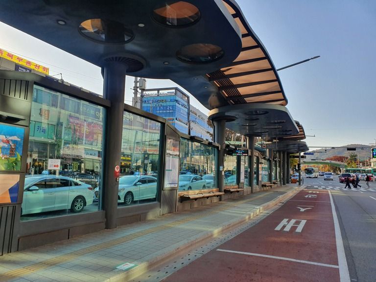 삼미 버스정류장 반사필름 